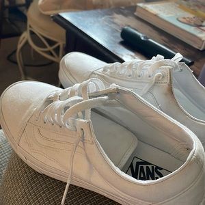 newish white vans